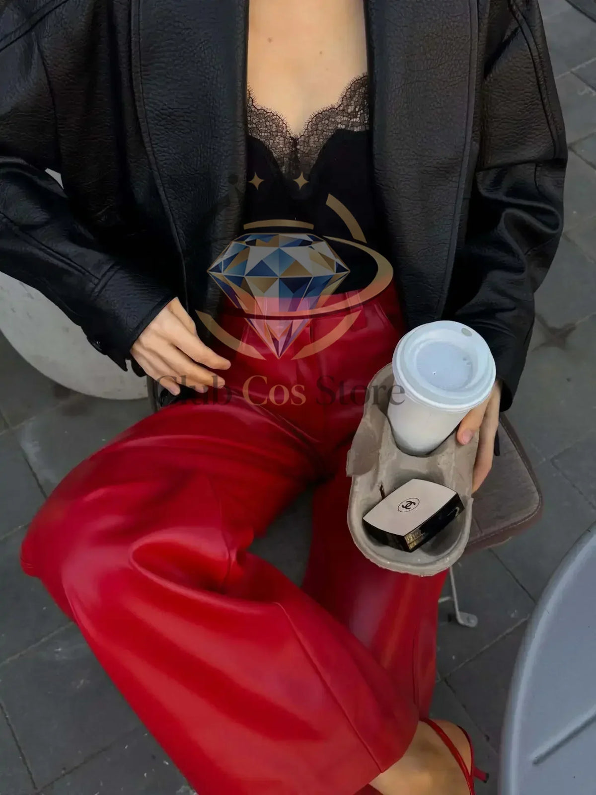 Leather Casual Trousers